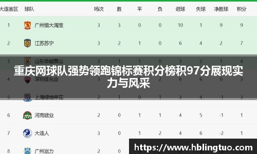 重庆网球队强势领跑锦标赛积分榜积97分展现实力与风采
