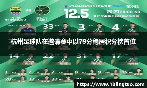 杭州足球队在邀请赛中以79分稳居积分榜首位