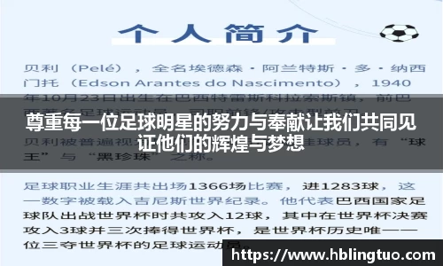 尊重每一位足球明星的努力与奉献让我们共同见证他们的辉煌与梦想